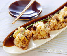焼き栗の中華風炊き込みおこわ