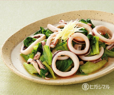 いかとレタスのさっと煮