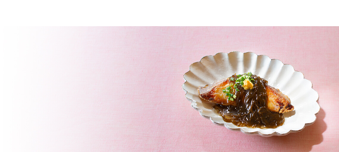 レシピ画像:かれいのもずくあん