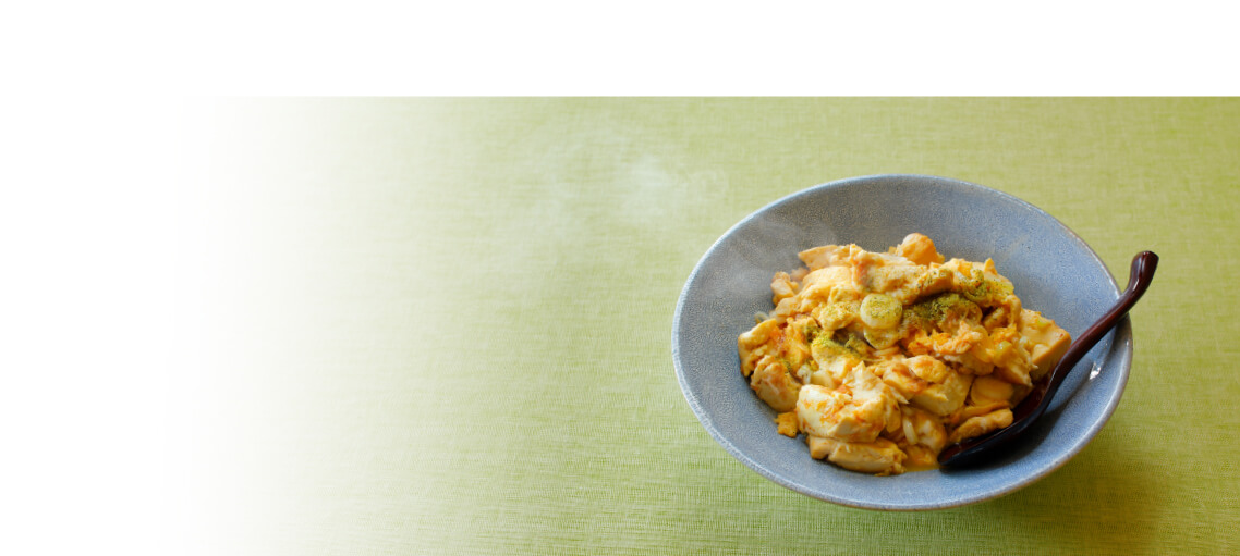 レシピ画像:玉子入り雷豆腐