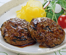 照り焼きひじきハンバーグ