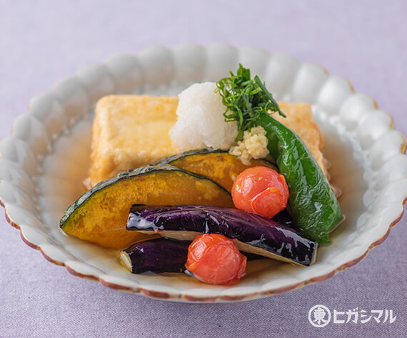 揚げ出し豆腐と夏野菜のレシピ 作り方 和食がいっぱい ヒガシマルレシピ ヒガシマル醤油