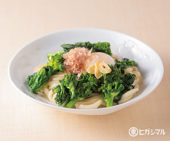 菜の花焼きうどん