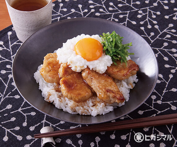 たたき長いもの豚丼