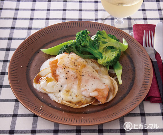 鮭とじゃがいものチーズ蒸し