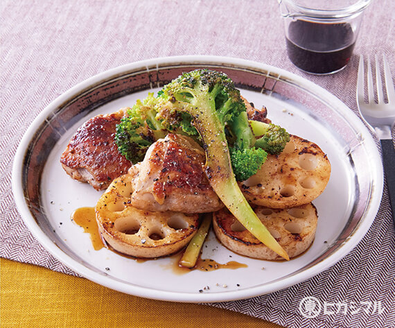 鶏肉と野菜のフライパングリル