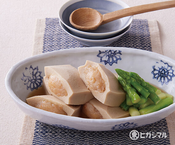 高野豆腐のえび詰め煮