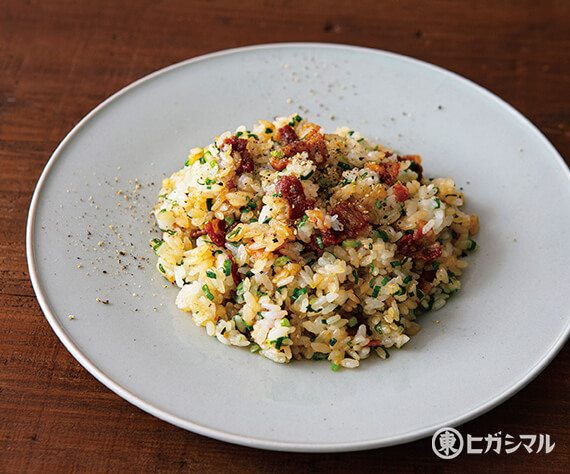 カリカリ豚肉青ねぎチャーハン