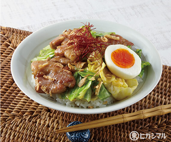 キャベツと豚肉の魯肉飯（ルーローハン）風