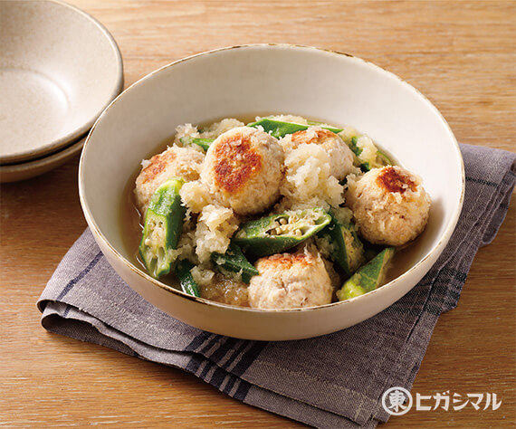 おから入り鶏つくねのみぞれ煮