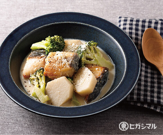 たらと里いもの豆乳煮