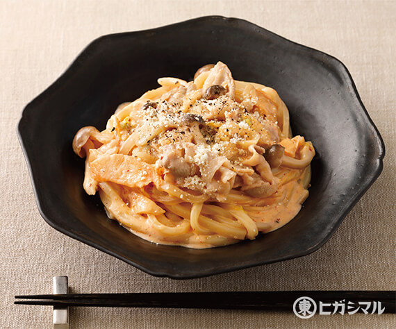豚チーズキムチうどん
