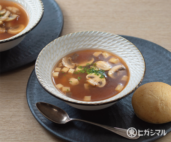 きのこのミネストローネ