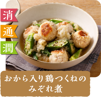 消 通 潤  おから入り鶏つくねのみぞれ煮